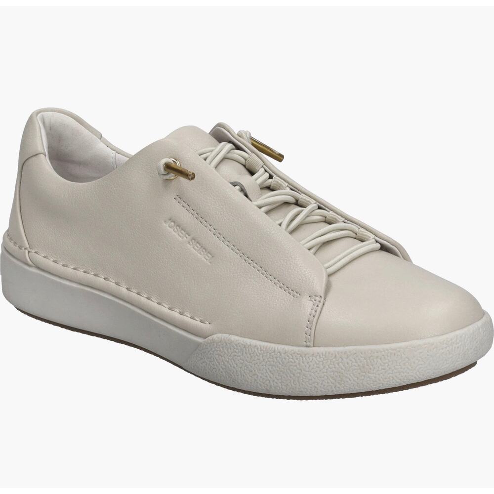 Josef Seibel Claire 24 Leather Sneaker Creme